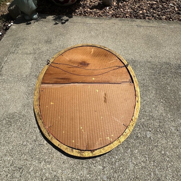 Antique 1898 "He Loves Me Not" Oval Portrait with Gold Frame - Picture 7 of 7